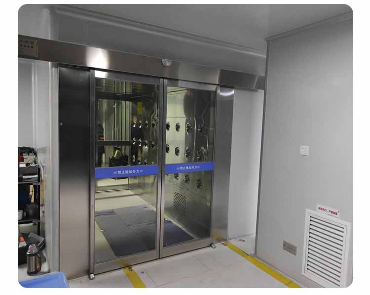 不銹鋼單人單吹風淋室安裝3