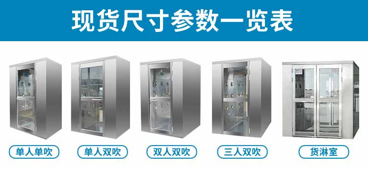 不銹鋼三人雙吹風淋室參數1