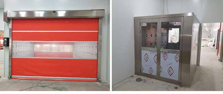 不銹鋼三人雙吹風淋室安裝2