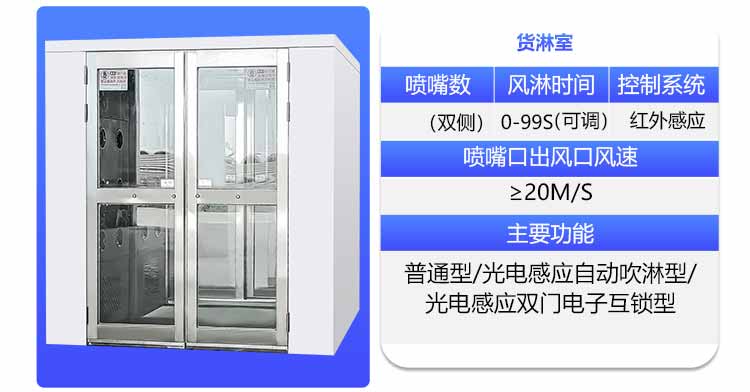 外冷板內不銹鋼雙人雙吹風淋室規(guī)格5