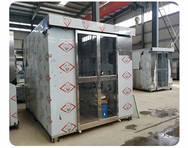 外冷板內不銹鋼雙人雙吹風淋室?guī)齑?