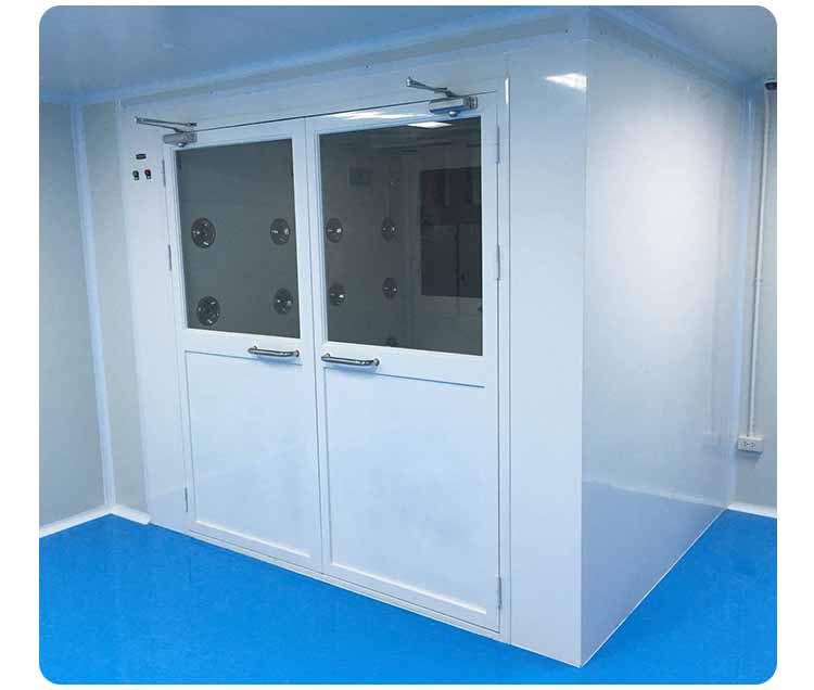 外冷板內不銹鋼雙人雙吹風淋室安裝4